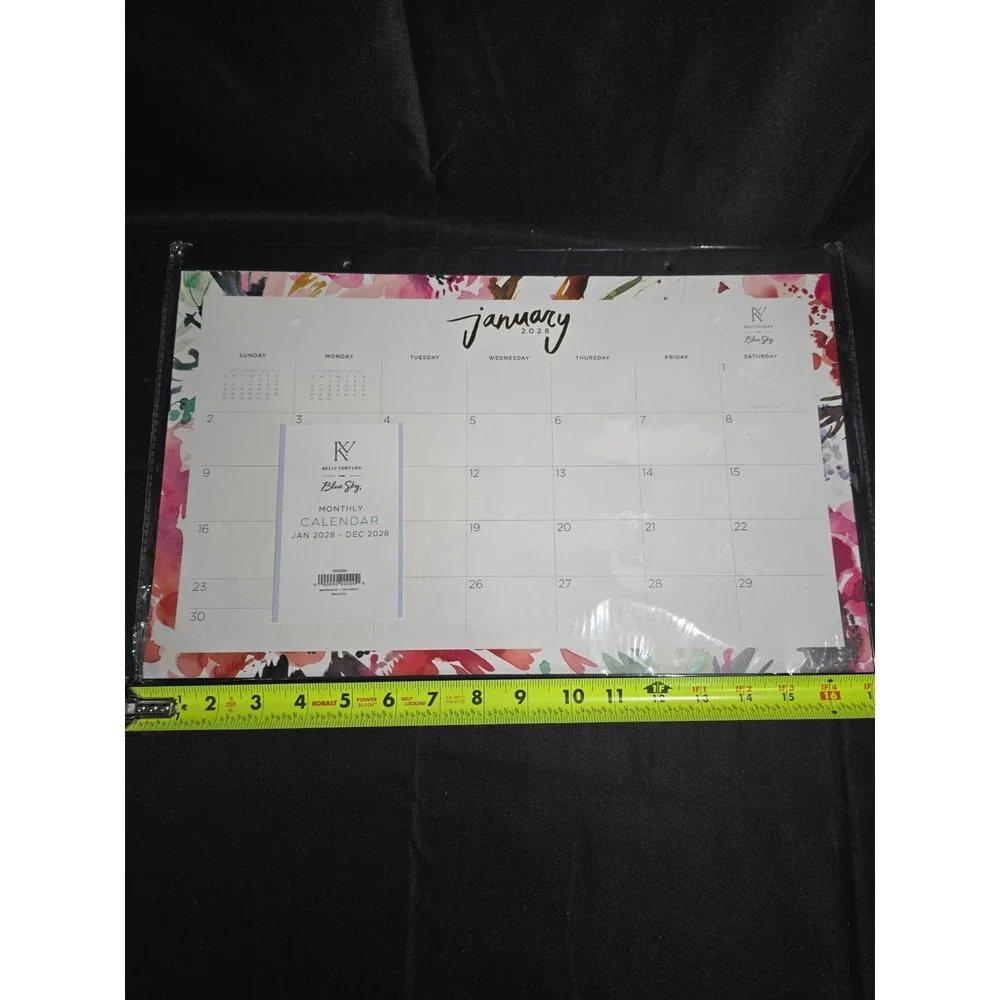 Blue Sky Desk Pad Calendar 17x11 2028